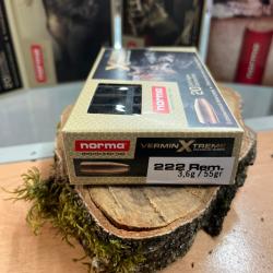 NORMA VERMIN XTREME 222 REM 55GR (BOITE DE 20)