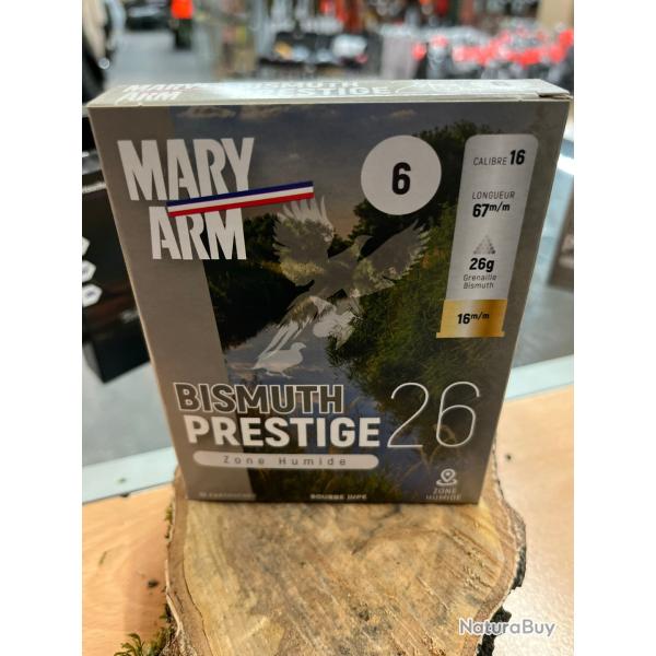 CARTOUCHE MARYARM BISMUTH PRESTIGE 26G PLOMB 6