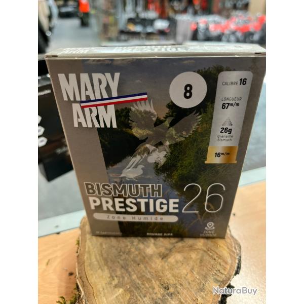 CARTOUCHE MARYARM BISMUTH PRESTIGE 26G PLOMB 8