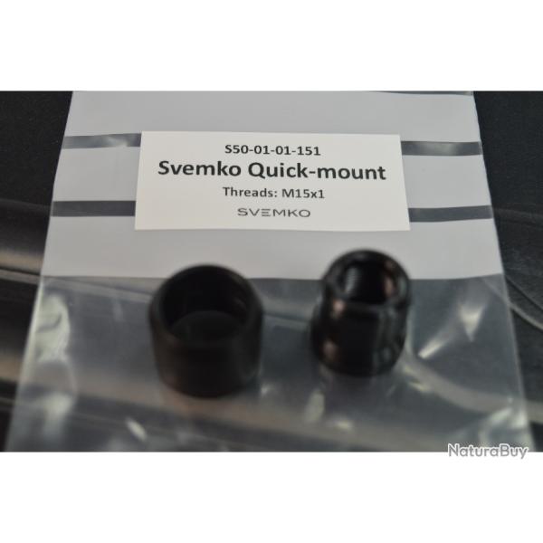 BAGUE SVEMKO QUICKMOUNT MONTAGE 1/4 DE TOUR EN M15/100 NEUVE