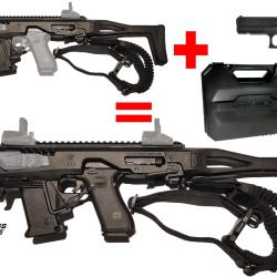PROMO GLOCK17 Gen5 FS 9x19 avec RONI Conversion GLOCK Micro CAA Gen 4X + Sangle + MALLETTE
