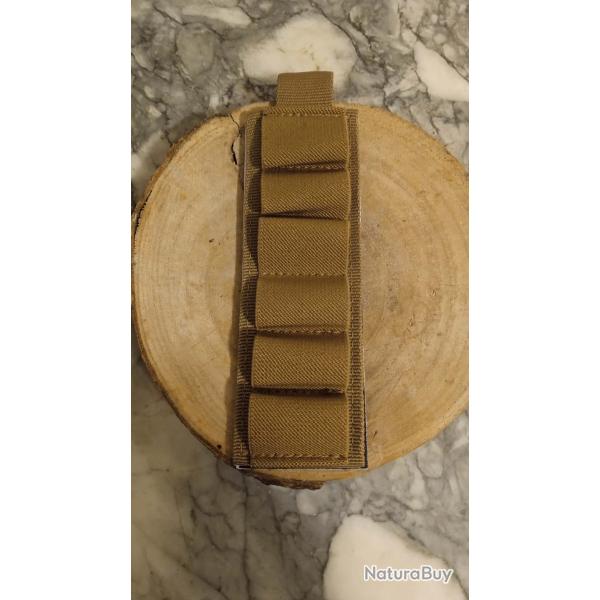 Porte cartouches calibre 12 tactique systeme scratch/velcro autocollant LIVRAISON GRATUITE lettre