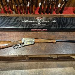 Rare Carabine &agrave; levier de sous garde Winchester 1895 TR centennial Th&eacute;odore Rossevelt cal. 405 Win