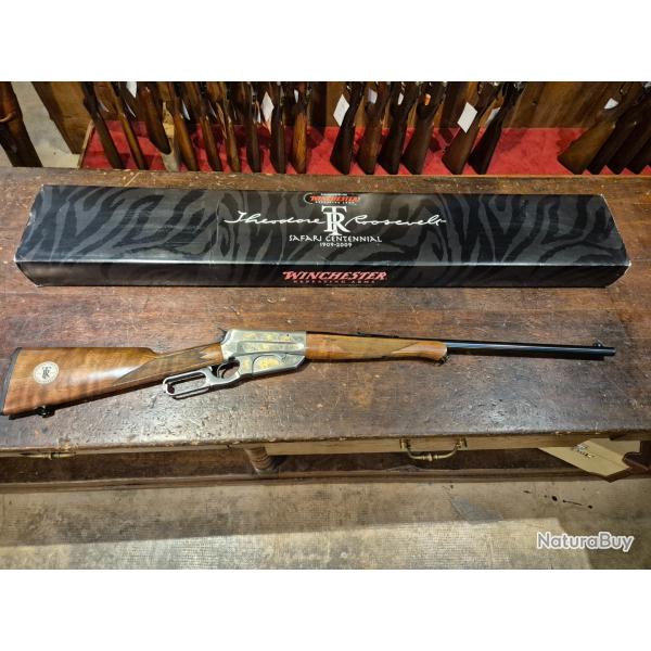 Rare Carabine � levier de sous garde Winchester 1895 TR centennial Th�odore Rossevelt cal. 405 Win