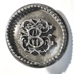 Ancienne Rosette de Bridon de Cheval avec Monogramme