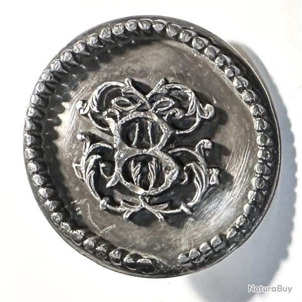 Ancienne Rosette de Bridon de Cheval avec Monogramme