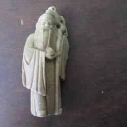 Statuette chinoise en pierre ollaire vers 1920
