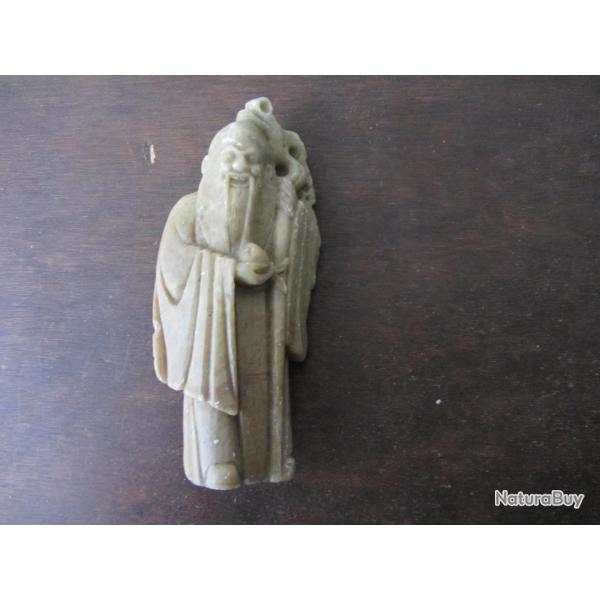 Statuette chinoise en pierre ollaire vers 1920