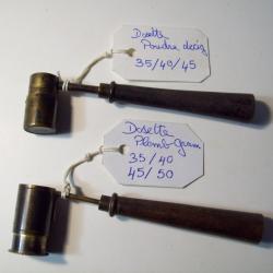 chasse 2 dosettes plomb et poudre rechargement