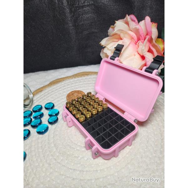 BOITE TRANSPORT MUNITION 9mm - BLACK PINK