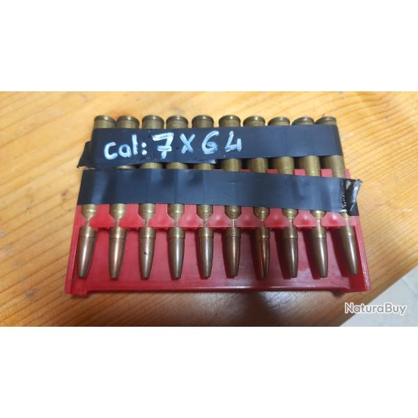 20 BALLES 7X64 Norma et Sellier et Bellot