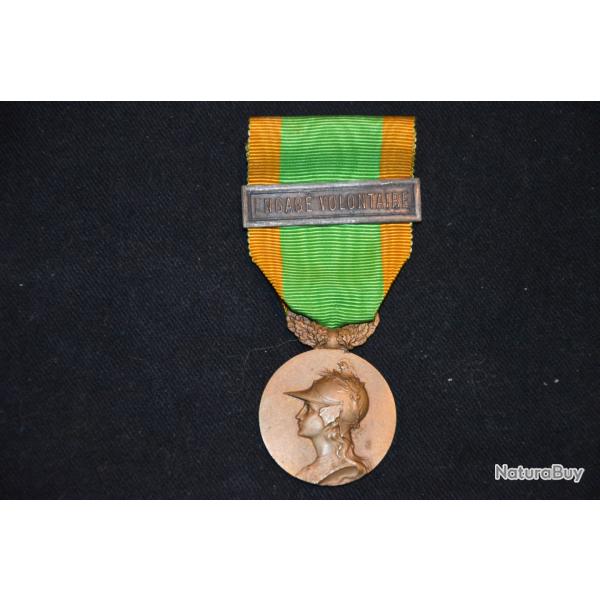 MEDAILLE DES ENGAGES VOLONTAIRES-1914/18-CAMPAGNE COLONIALE-1939/45-INDOCHINE-ALGERIE-AFRIQUE