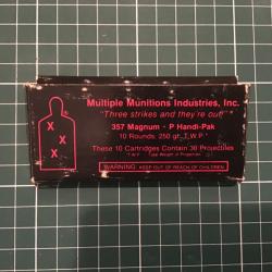 Bo&icirc;te vide de 357 mag