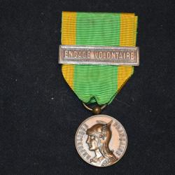 MEDAILLE DES ENGAGES VOLONTAIRES-1914/18-CAMPAGNE COLONIALE-1939/45-INDOCHINE-ALGERIE-AFRIQUE (2)
