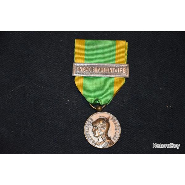 MEDAILLE DES ENGAGES VOLONTAIRES-1914/18-CAMPAGNE COLONIALE-1939/45-INDOCHINE-ALGERIE-AFRIQUE (2)
