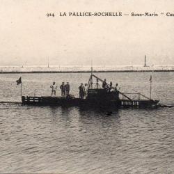 CPA -  Marine Guerre - LA PALLICE-ROCHELLE - SOUS MARIN " CASTOR " - N&deg; 4505
