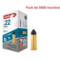 Munitions AGUILA calibre 22LR Bosquette longue "Colibri" x5000 