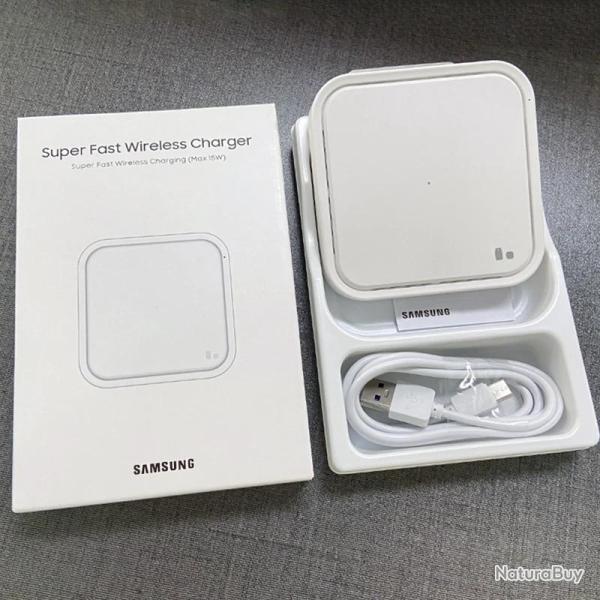 Samsung Chargeur Rapide Sans Fil Rapide, Modele: EP-P2400 Blanc