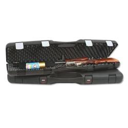 Mallette pvc fusil 2 clips 2 verrous code 3 chiffres 96x29x10cm