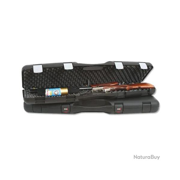 Mallette pvc fusil 2 clips 2 verrous code 3 chiffres 96x29x10cm