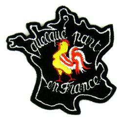 Ecusson Brod&eacute; (Embroidered Patch) &raquo; Symbole Fran&ccedil;ais Coq Quelque Part En France