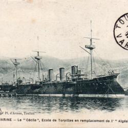 CPA -Marine Militaire - " Le C&eacute;cile " &Eacute;cole de Torpilleur en remplacement de L" Alg&eacute;siras " N&deg;4512