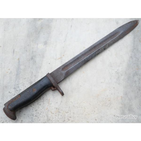 US ARMY Ba�onnette M1 US WWII  provenance Normandie 1944 - transform�e ou garde cass�e TIN25BAI002