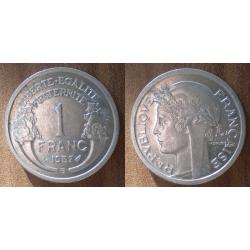 France 1 Franc 1957 B Morlon Piece Aluminium De Francs