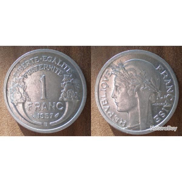 France 1 Franc 1957 B Morlon Piece Aluminium De Francs