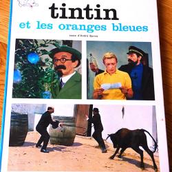 UN ALBUM FILM- TINTIN ET LES ORANGES BLEUES 1969- VOLUME EN BON ETAT GENERAL AU VU SON &Acirc;GE- 47 PAGES