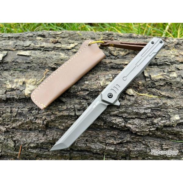 Couteau Pliant Type Stiletto - �l�gance et Polyvalence ench�re