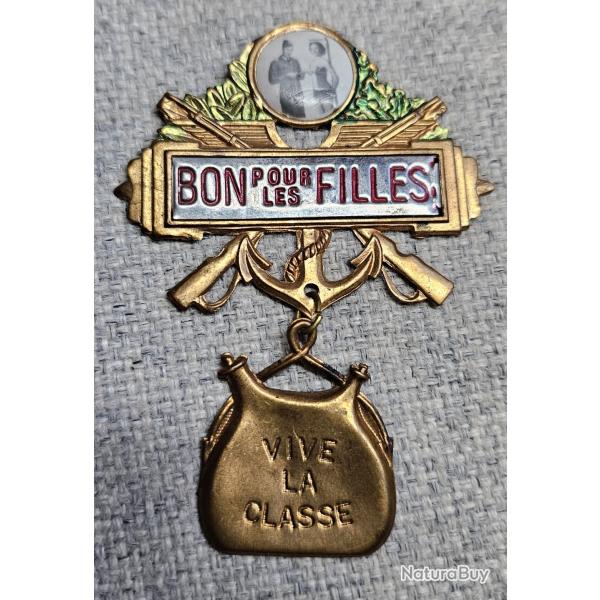 Insigne conscrit Bon pour les filles 1900