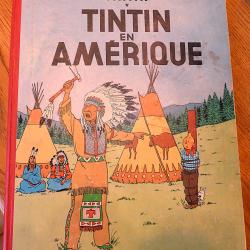 BANDE DESSINEE DE (( TINTIN EN AMERIQUE ANNEE 1961 )) BD EN BON ETAT GENERAL VUE SON &Acirc;GE- 62 PAGES