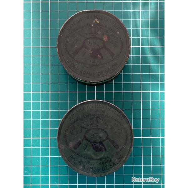 Lot de 2 boites m�talliques vides G�velot