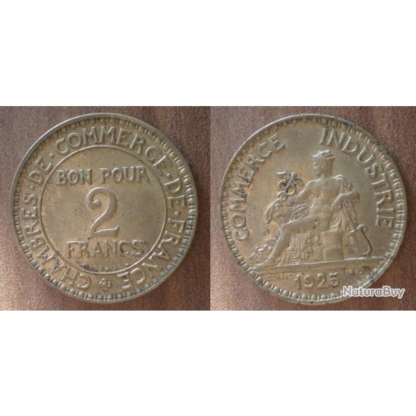 France Bon Pour 2 Francs 1925 Chambre Commerce Et Industrie Chambres Frcs Frs Frc