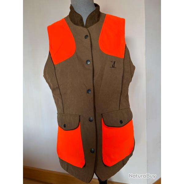 Gilet de chasse femme haute visibilit� Rambouillet de chez Percussion