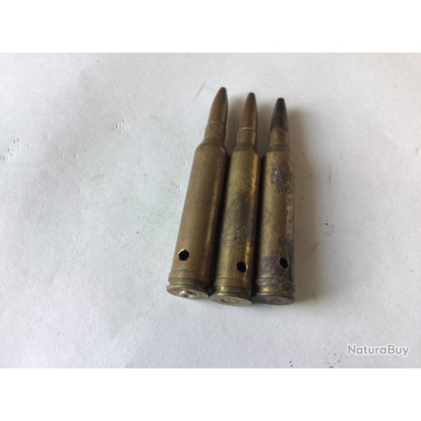 VENDU PAR LE-CUIRASSIER LOT 3 BALLES CALIBRE 7 MM MAGNUM CHASSE COLLECTOR NEUTRALIS�ES