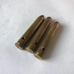 VENDU PAR LE-CUIRASSIER LOT 3 BALLES CALIBRE 444 MARLIN CHASSE COLLECTOR NEUTRALIS&Eacute;ES
