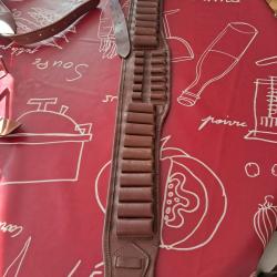 Cartouchiere cuir mixte