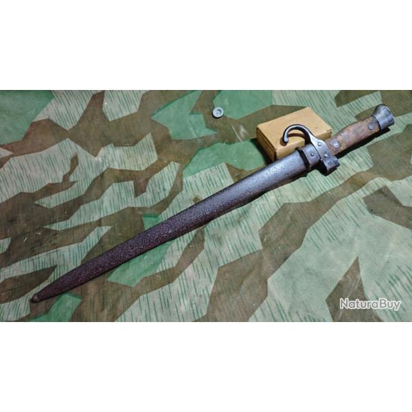 Ba�onnette fran�aise Mle 1892 2�me type Berthier 1917+ bois + fourreau