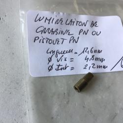 VENDU PAR LE-CUIRASSIER LUMI&Egrave;RE LAITON POUR CARABINE OU PISTOLET POUDRE NOIRE