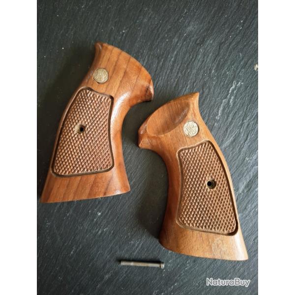 Plaquettes Bois - Smith & Wesson K/L Square Butt