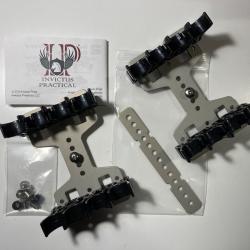 Supports ceinture Invictus Practical calibre 12, 2 plates de 8 cartouches &agrave; coupler (8 + 8)