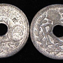 10 centimes zinc 1945 petit module ttb