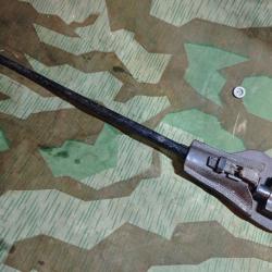 &Eacute;P&Eacute;E-BA&Iuml;ONNETTE LEBEL M1886 laiton oxyd&eacute; + gaine + frog WW1 poilus