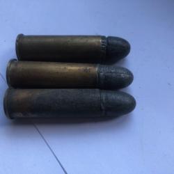 3 cartouches calibre 12.7 x 44 R Rolling Block - H. Utendoerffer N&uuml;rnberg