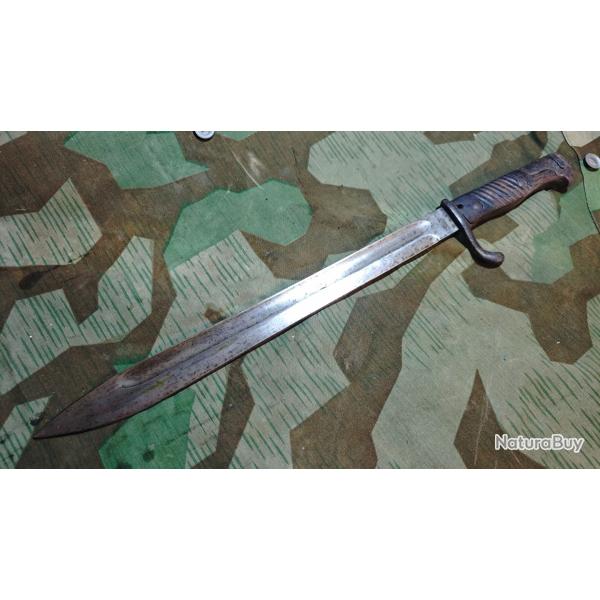 BA�ONNETTE Allemande 98/05 Simson Suhl COURONNE WILHELM II + lame parfaite WWI!