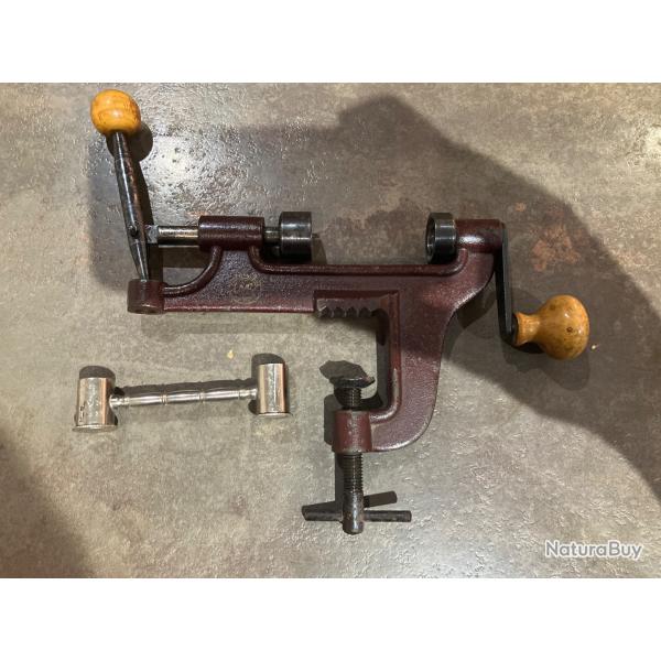 Lot rechargement sertisseur calibre 16 manufrance avec dossette