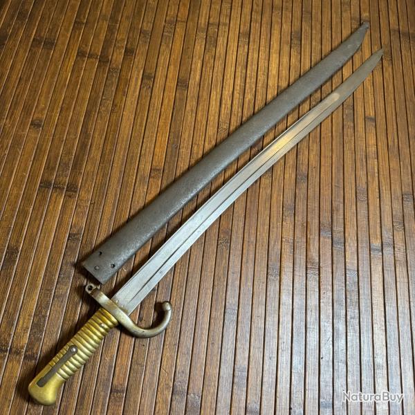 BA�ONNETTE SABRE CHASSEPOT 1866 MANUFACTURE D'ARME DE ST �TIENNE 1870