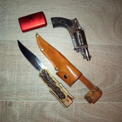 Velodog 6mm + couteau de chasse pliant+ briquet